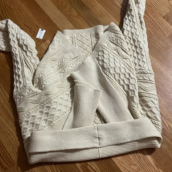 Anthropologie The Mariel Cardigan Sweater: Cropped  Cable-Knit Edition OS NWT - Picture 16 of 16